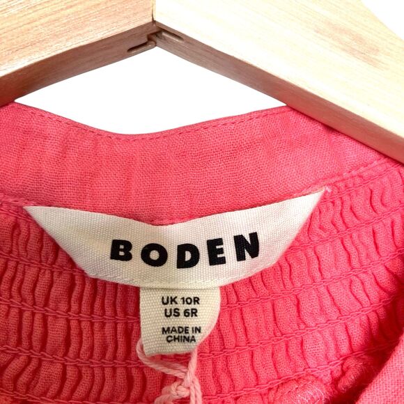 Boden Ada Double Cloth Short Dress Azalea Pink Women's Size 6 NWT - Picture 15 of 15